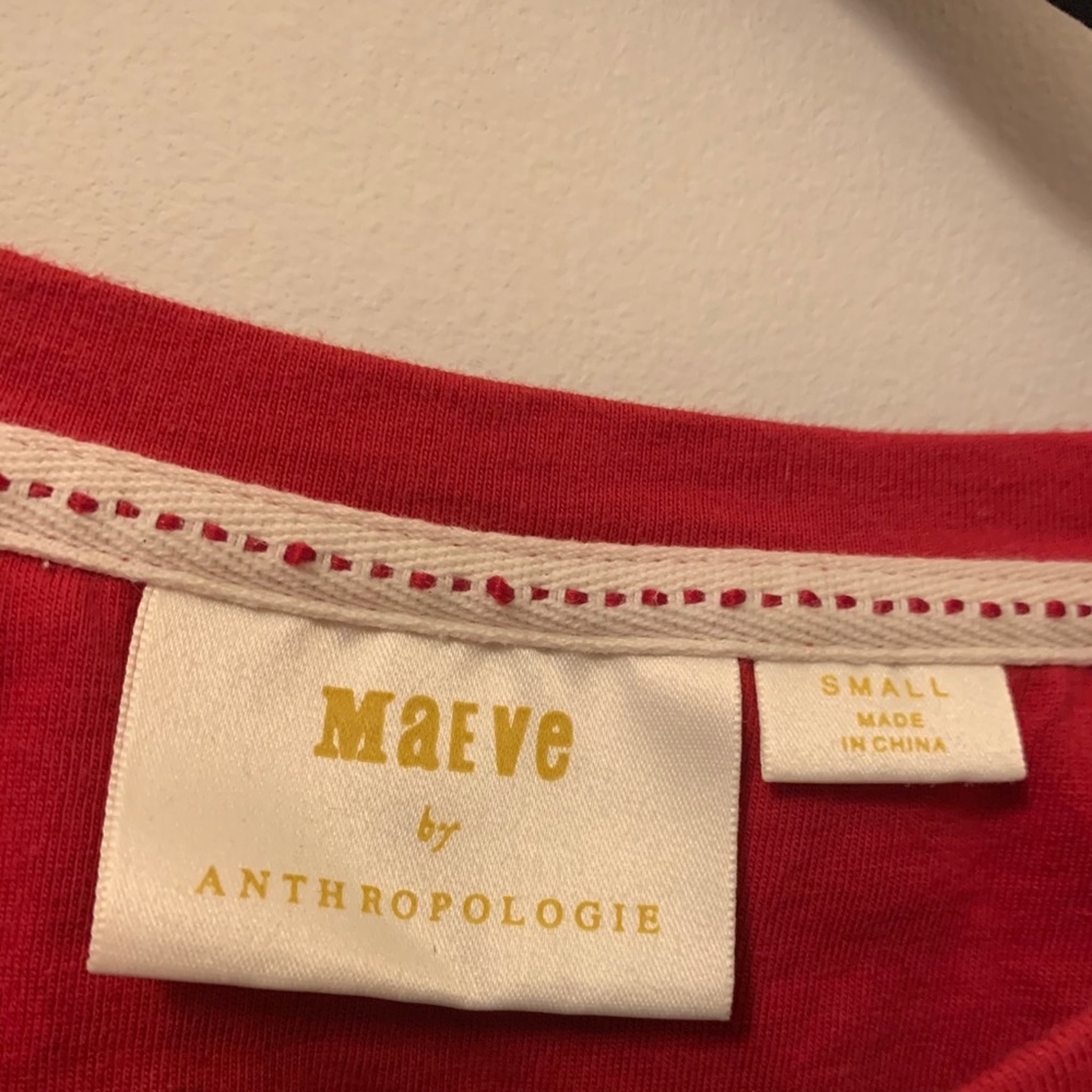 Anthropology shirt with buckle